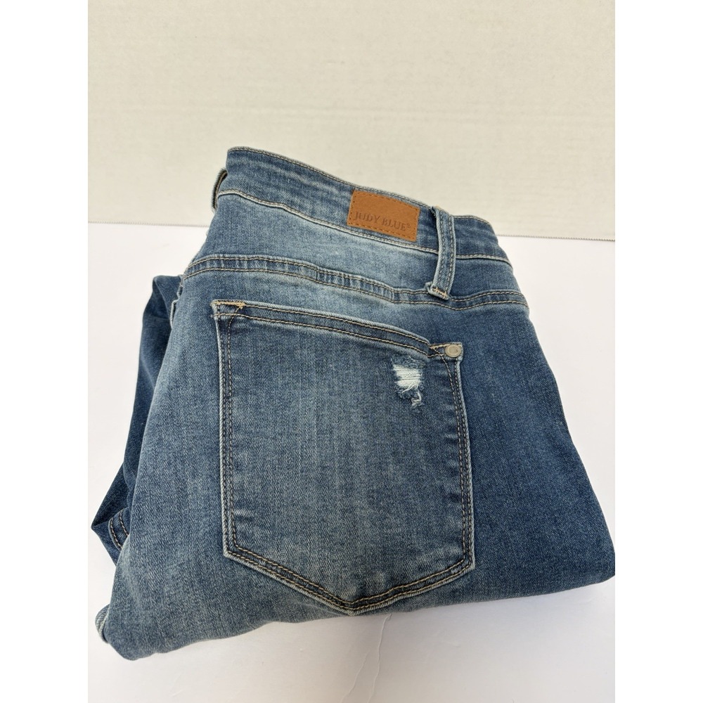 Judy Blue Hi-Rise Skinny Fit Distressed Denim Jeans Size 15/32 Style #84123